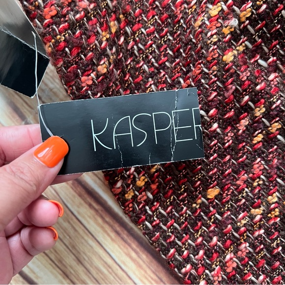 Kasper Women’s Tweed Pencil Skirt Turin Deep Choco Size 4 - Picture 11 of 11